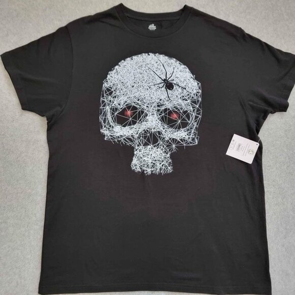 Halloween Men's Skull graphic t-shirt Size XL #690 - Picture 3 of 5